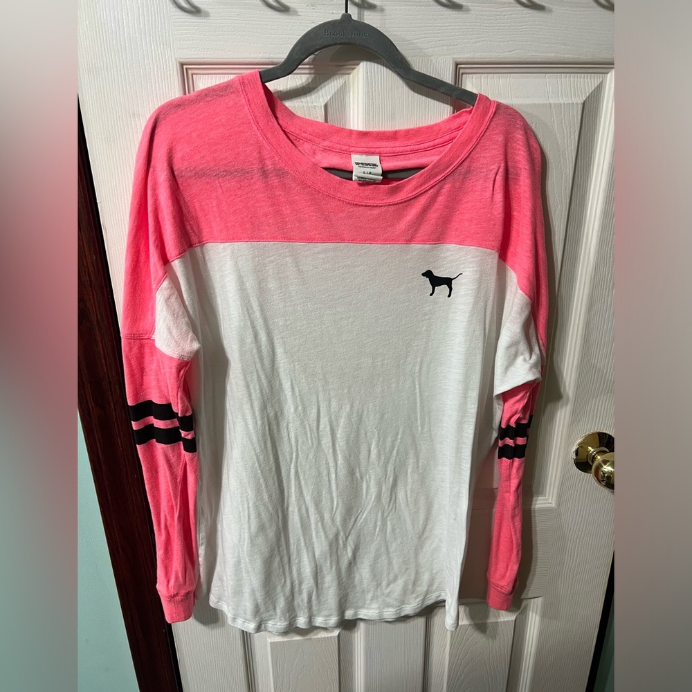 Vintage Victoria secret Pink, cut out back tee shirt Large. Rare